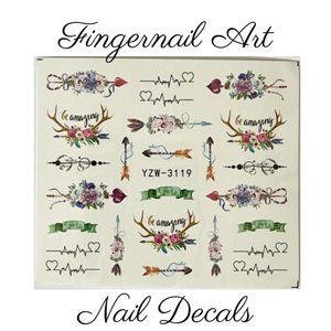 Fingernail Art Nail Decals Waterslide Transfer Stickers